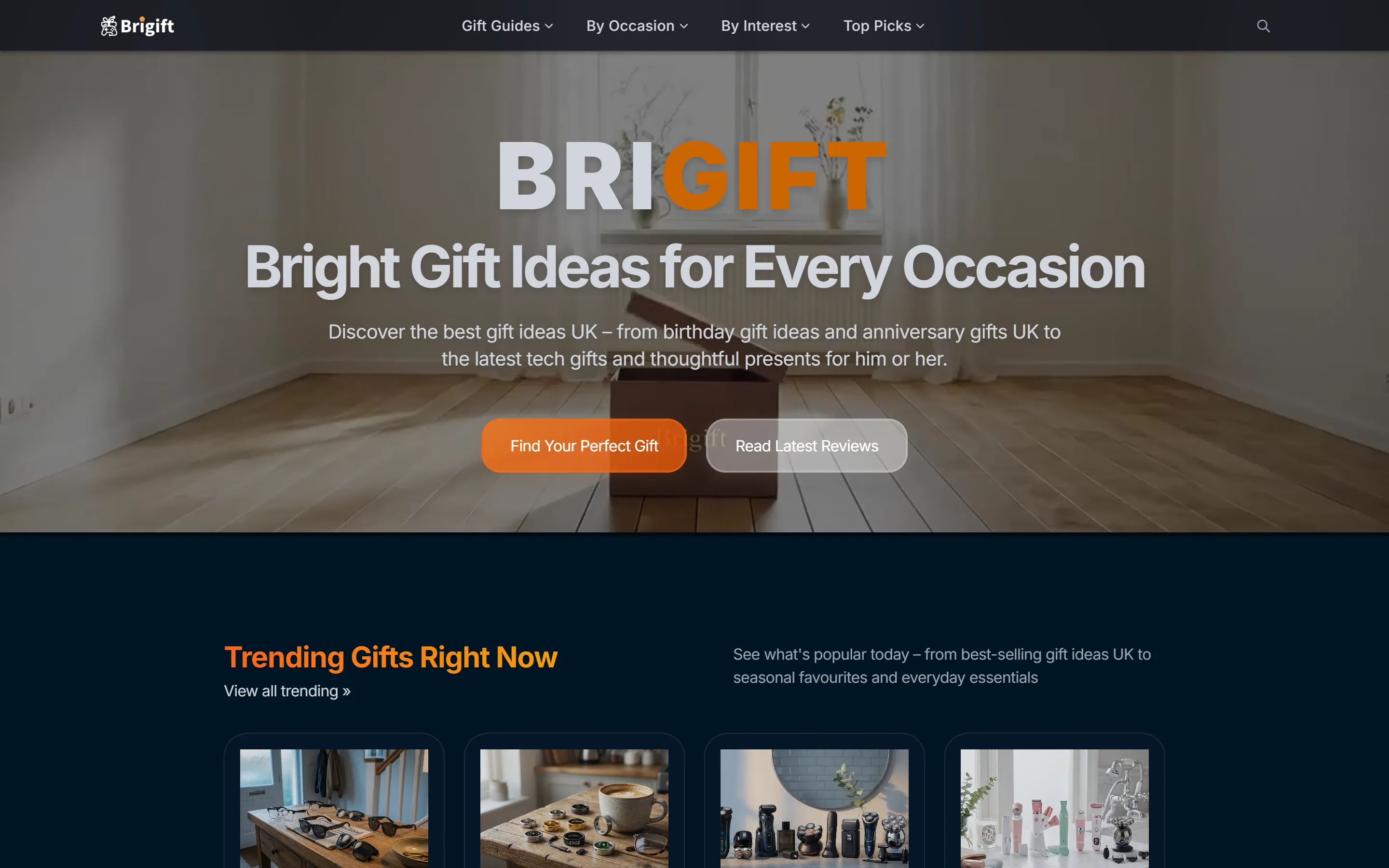 Brigift(brigift.co.uk)网站截图