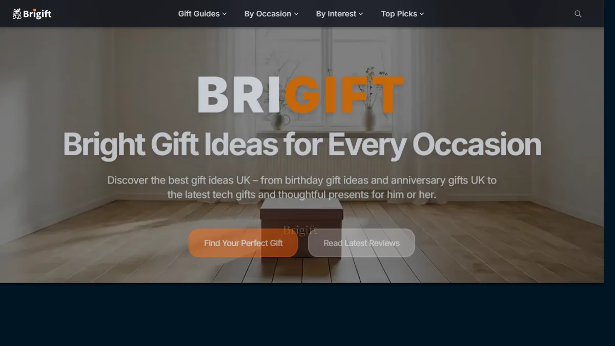 Brigift：面向英国用户的 Amazon affiliate 礼物推荐站